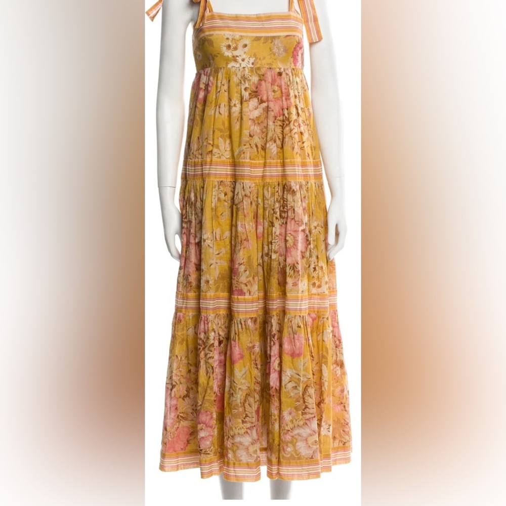Zimmerman Floral Yellow and Pink Women's dress NWT NBW Size 1